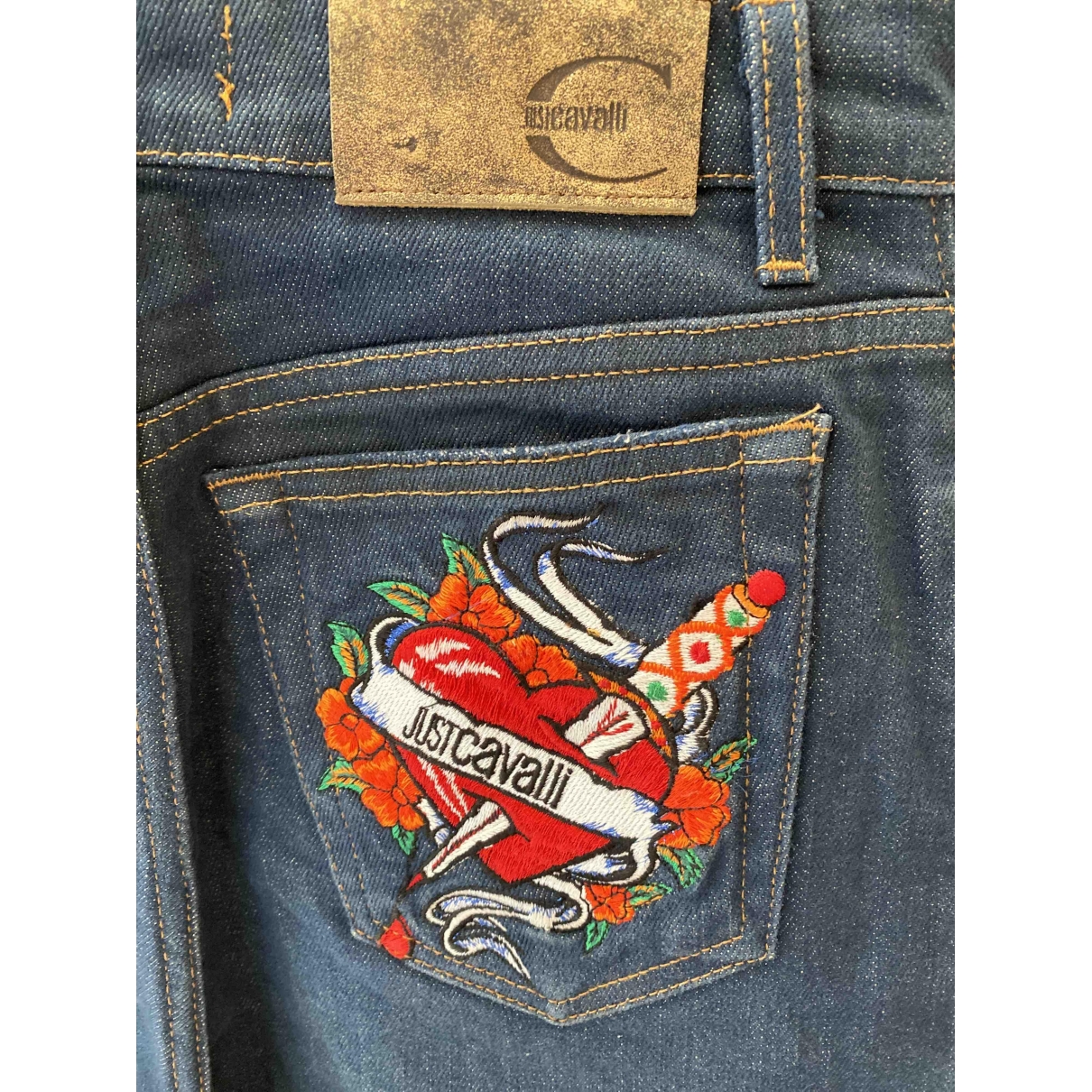 Straight jeans Just Cavalli Blue size 